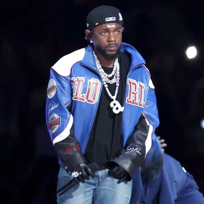 Super Bowl Halftime Show Kendrick Lamar Leather Jacket kendrick lamar leather jacket