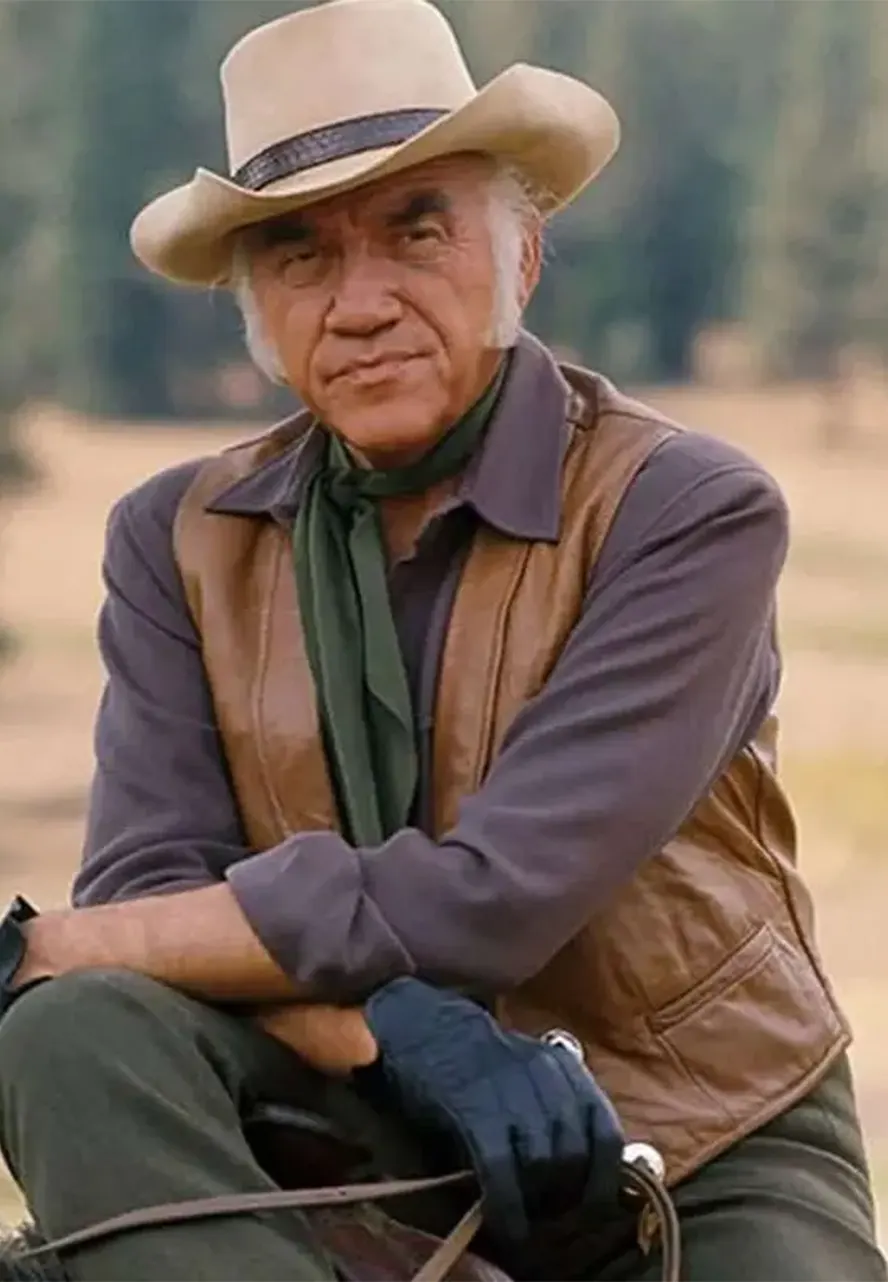 Lorne Greene Bonanza The Silent Killer Vest lorne greene leather vest