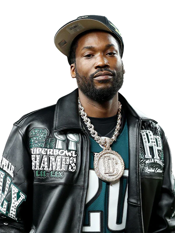 Meek Mill Pelle Pelle Eagles Superbowl Jacket meek mill leather jacket