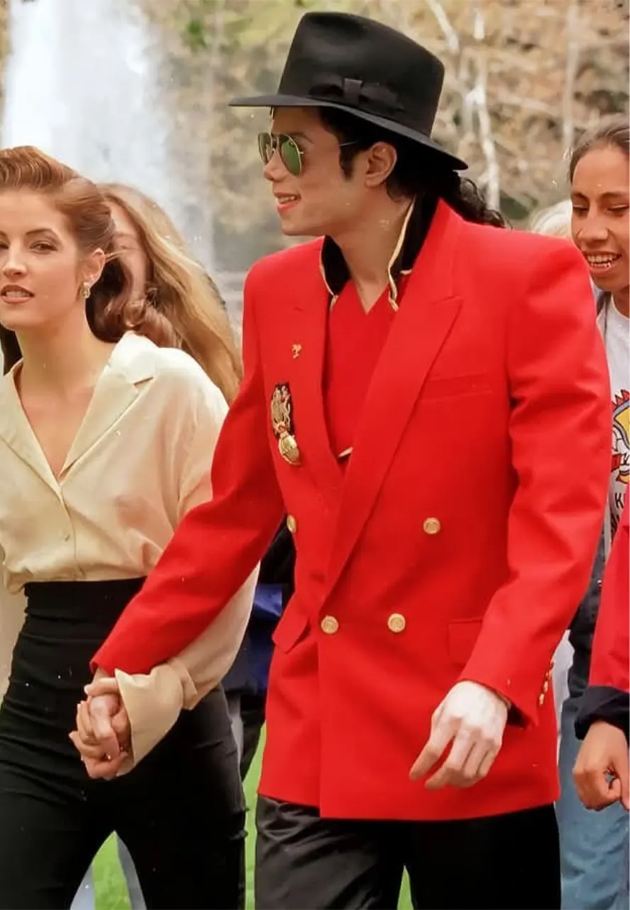 Michael Jackson Red Blazer michael jackson 1986 red blazer