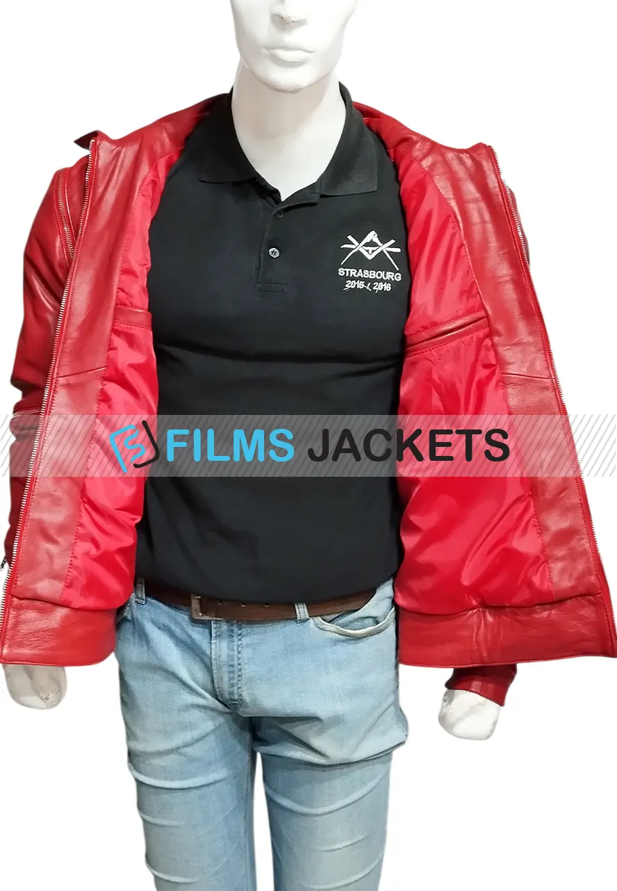 Michael Jackson Beat It Red Leather Jacket michael jackson red jacket