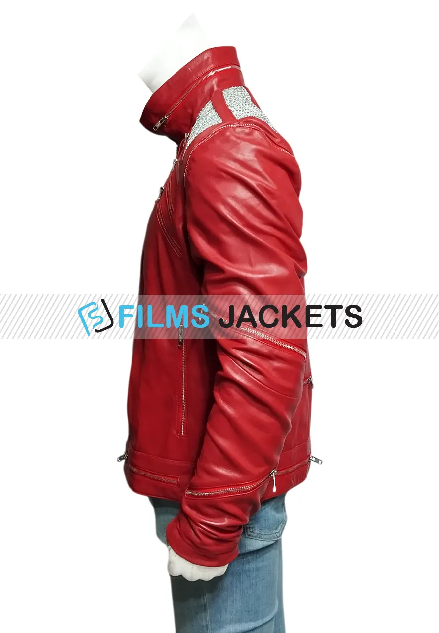 Michael Jackson Beat It Red Leather Jacket michael jackson red leather jacket