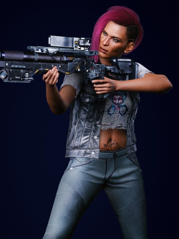 Cyberpunk 2077 V Nomad Black Leather Vest nomad outfit cyberpunk 2077