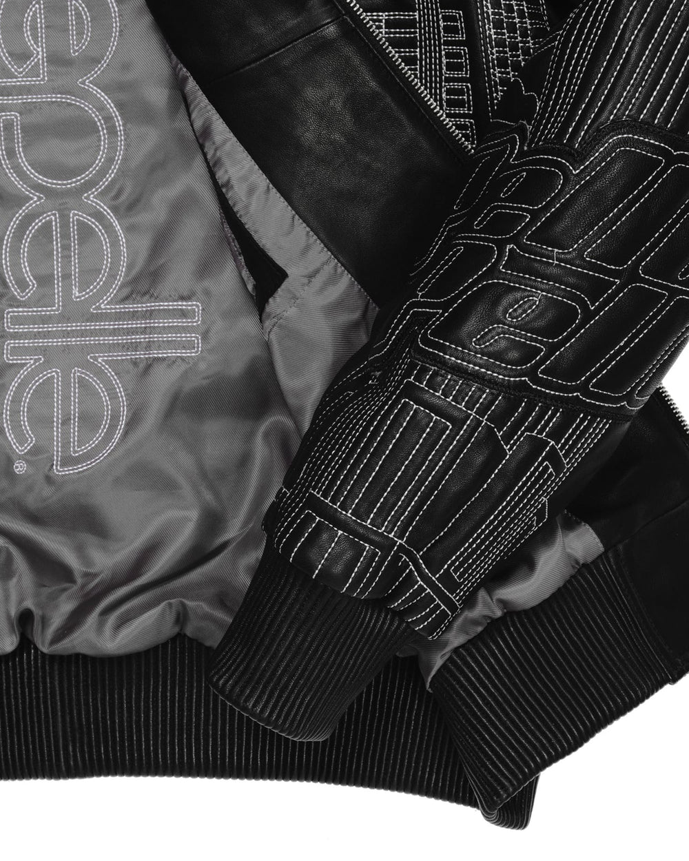 NYC Boro Quilted Pelle Pelle Black Jacket pelle pelle bomber jacket