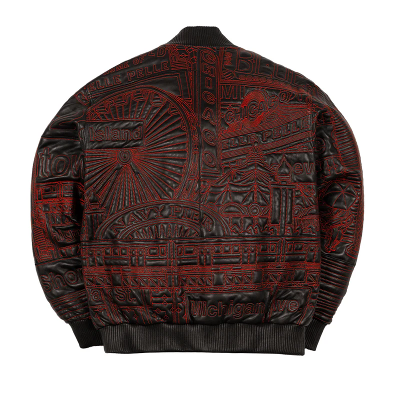 Authentic Quilted Black Chicago Pelle Pelle Jacket pelle pelle chicago jacket