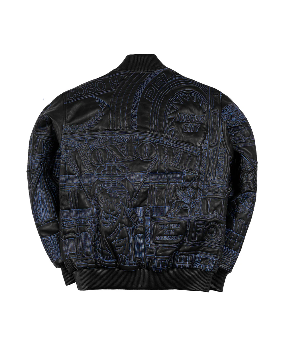 Vintage Quilted Black Detroit Pelle Pelle Jacket pelle pelle detroit jacket