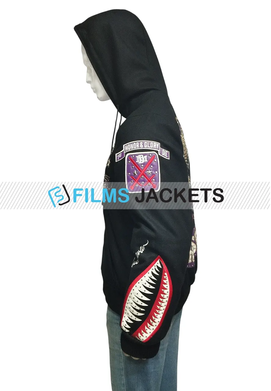 American Bruiser Black Pelle Pelle Zip Up Hoodie American Bruiser Black Pelle Pelle Zip Up Hoodie - Image 6