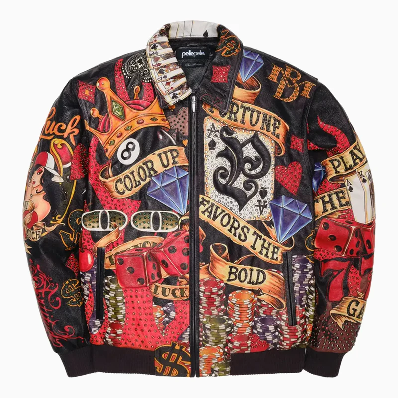High Rollers Pelle Pelle Leather Bomber Jacket pelle pelle leather bomber jacket