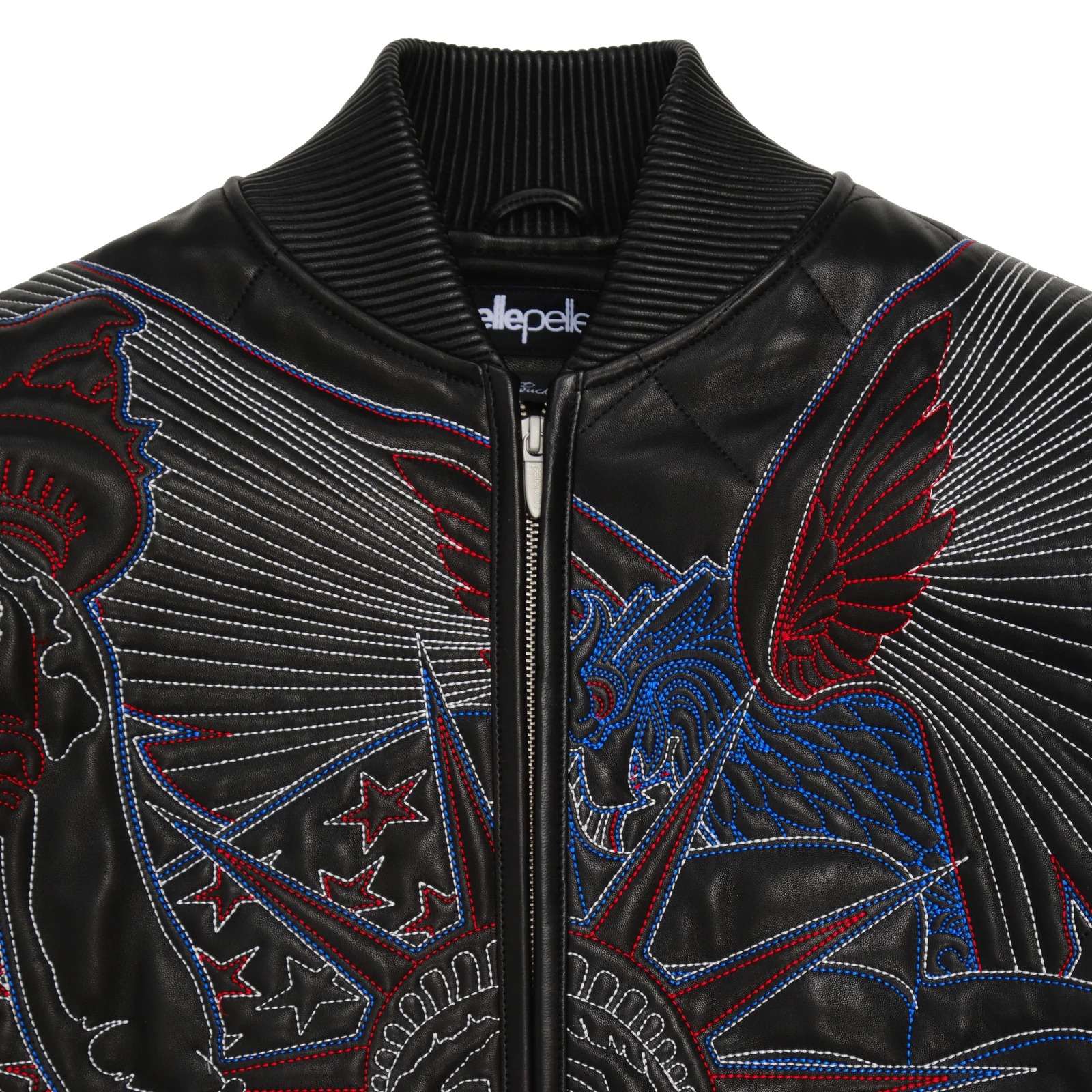 America Quilted Pelle Pelle Black Leather Jacket pelle pelle leather jacket black