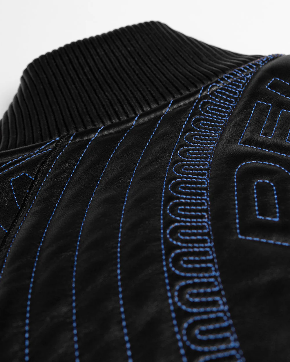 Vintage Quilted Black Detroit Pelle Pelle Jacket pelle pelle leather jacket black