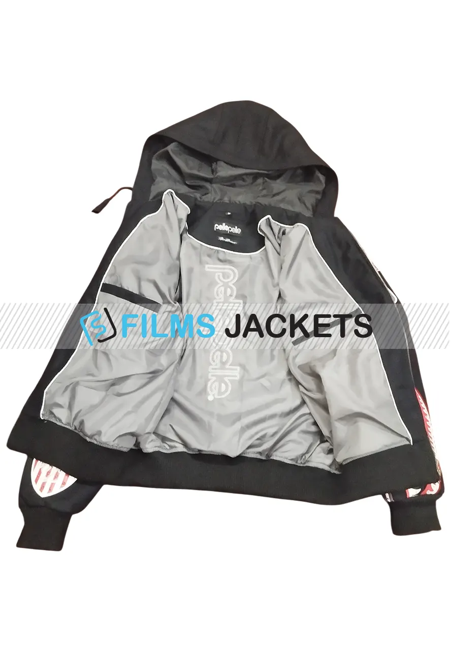 American Bruiser Black Pelle Pelle Zip Up Hoodie pelle pelle sweatshirts