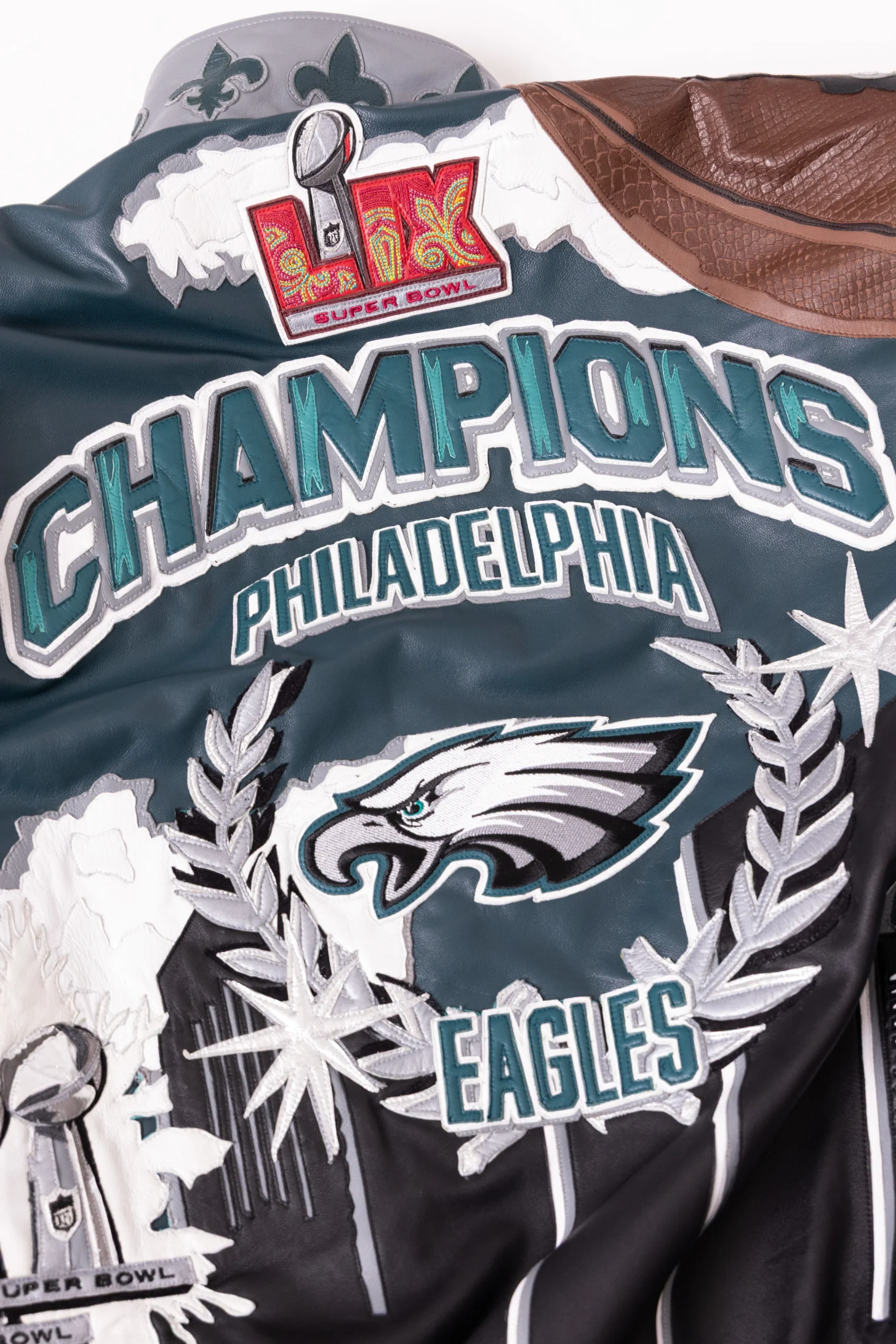 Super Bowl Champions Philadelphia Eagles Leather Jacket philadelphia eagles championship jacket