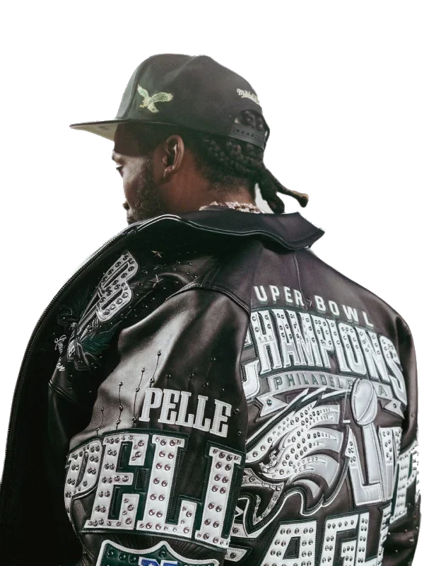 Meek Mill Pelle Pelle Eagles Superbowl Jacket philadelphia eagles super bowl jacket