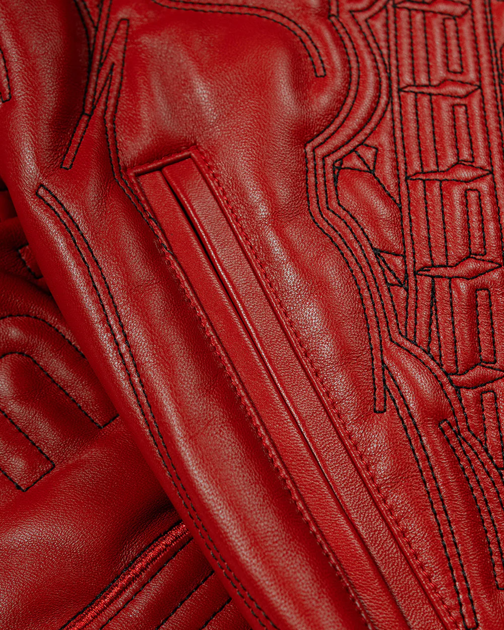 Authentic Quilted Pelle Pelle Chicago Jacket red pelle pelle leather jacket