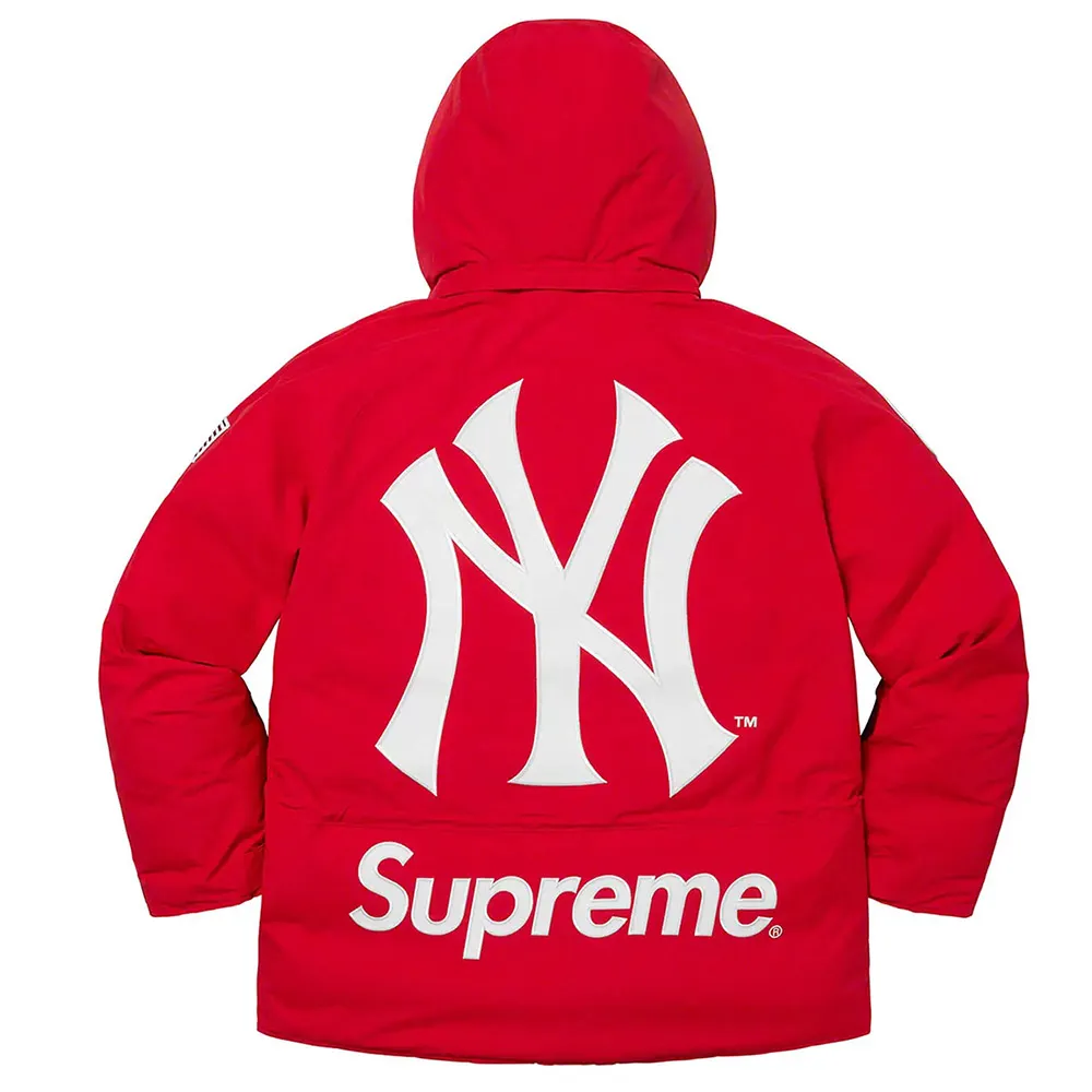 Supreme New York Yankees Down Jacket red yankees jacket
