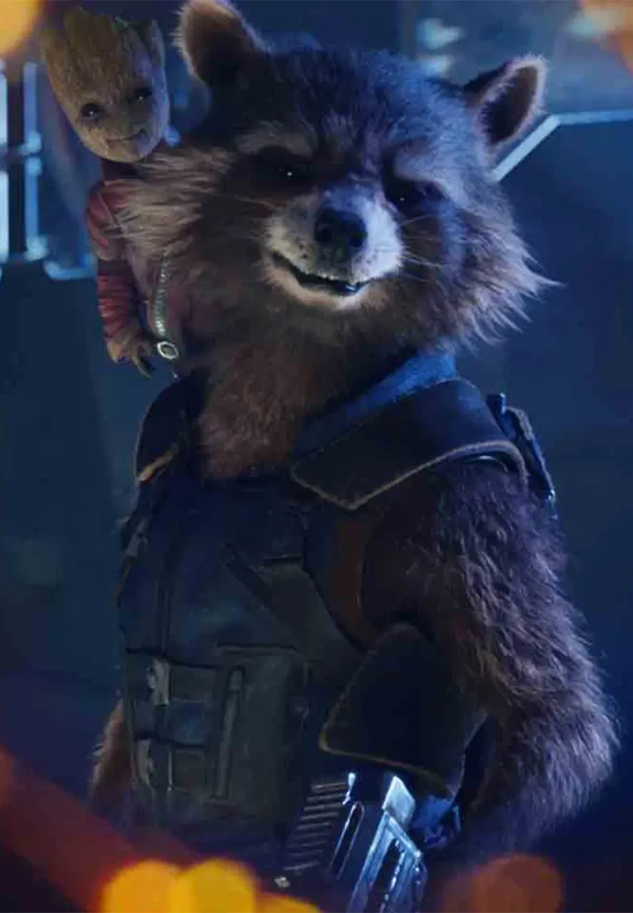 Rocket Guardians of The Galaxy 2 Blue Vest rocket guardians of the galaxy 2 blue vest