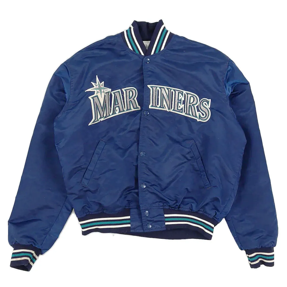 90’s Seattle Mariners Satin Jacket seattle mariners satin jacket