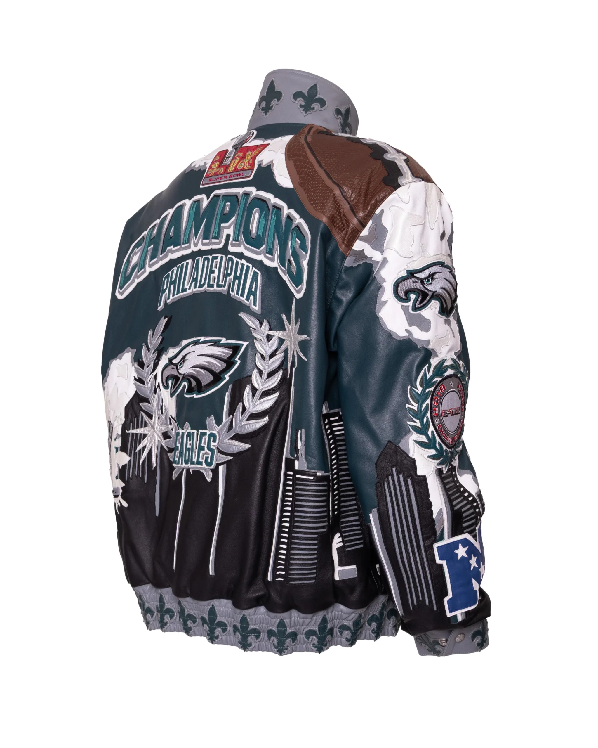 Super Bowl Champions Philadelphia Eagles Leather Jacket super bowl leather jacket