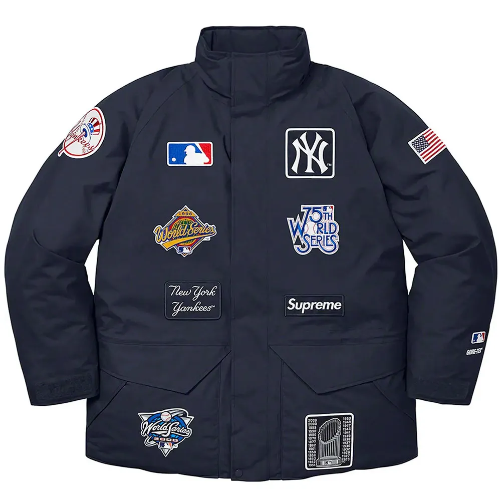 Supreme New York Yankees Down Jacket supreme new york jacket