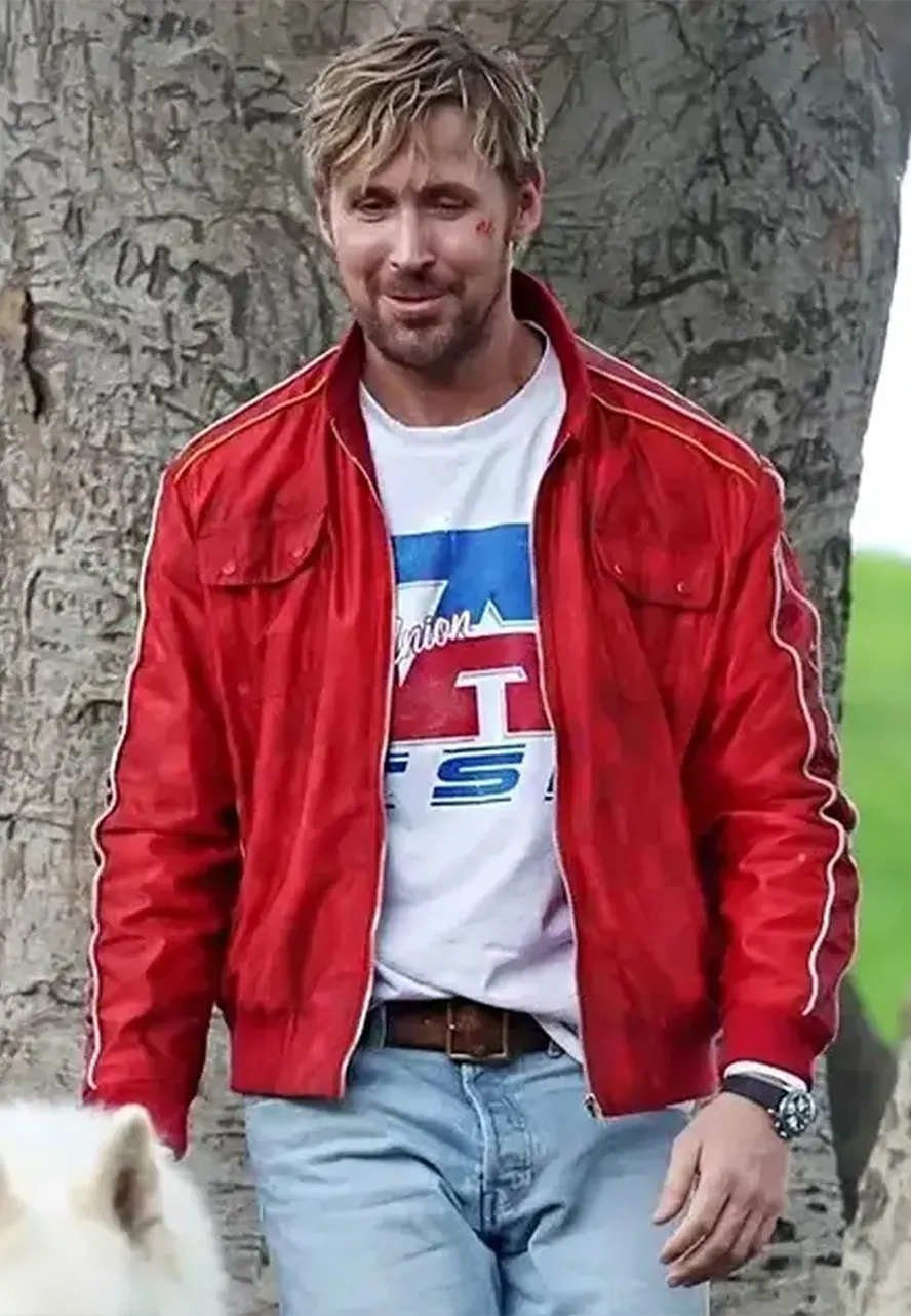 The Fall Guy Ryan Gosling Red Jacket the fall guy ryan gosling red jacket