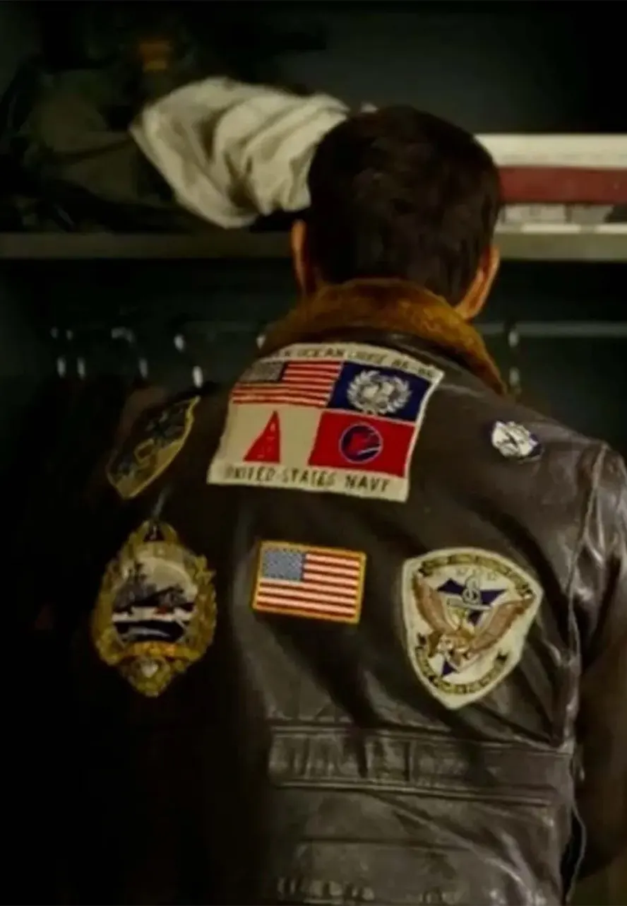 Tom Cruise Top Gun Leather Jacket with Fur Collar tom cruise leather jacket top gun