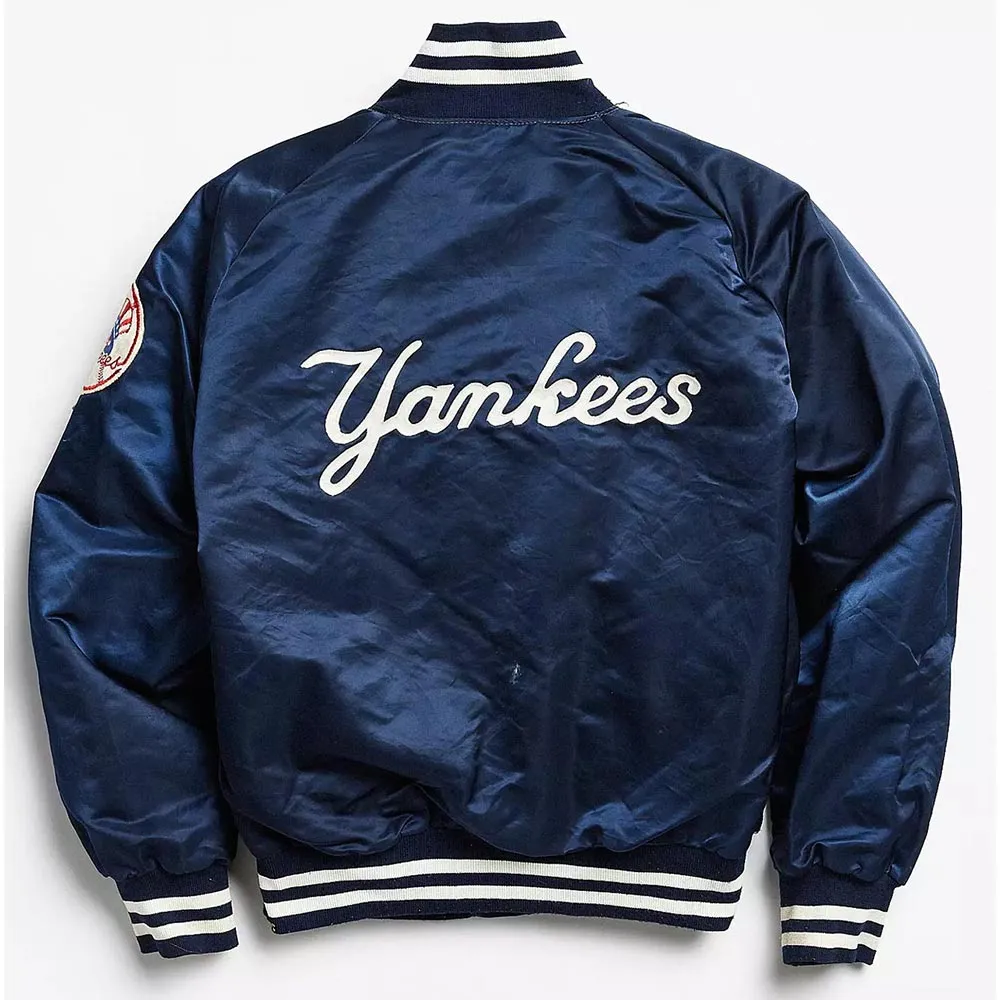 90s New York Yankees Satin Jacket yankees satin jacket
