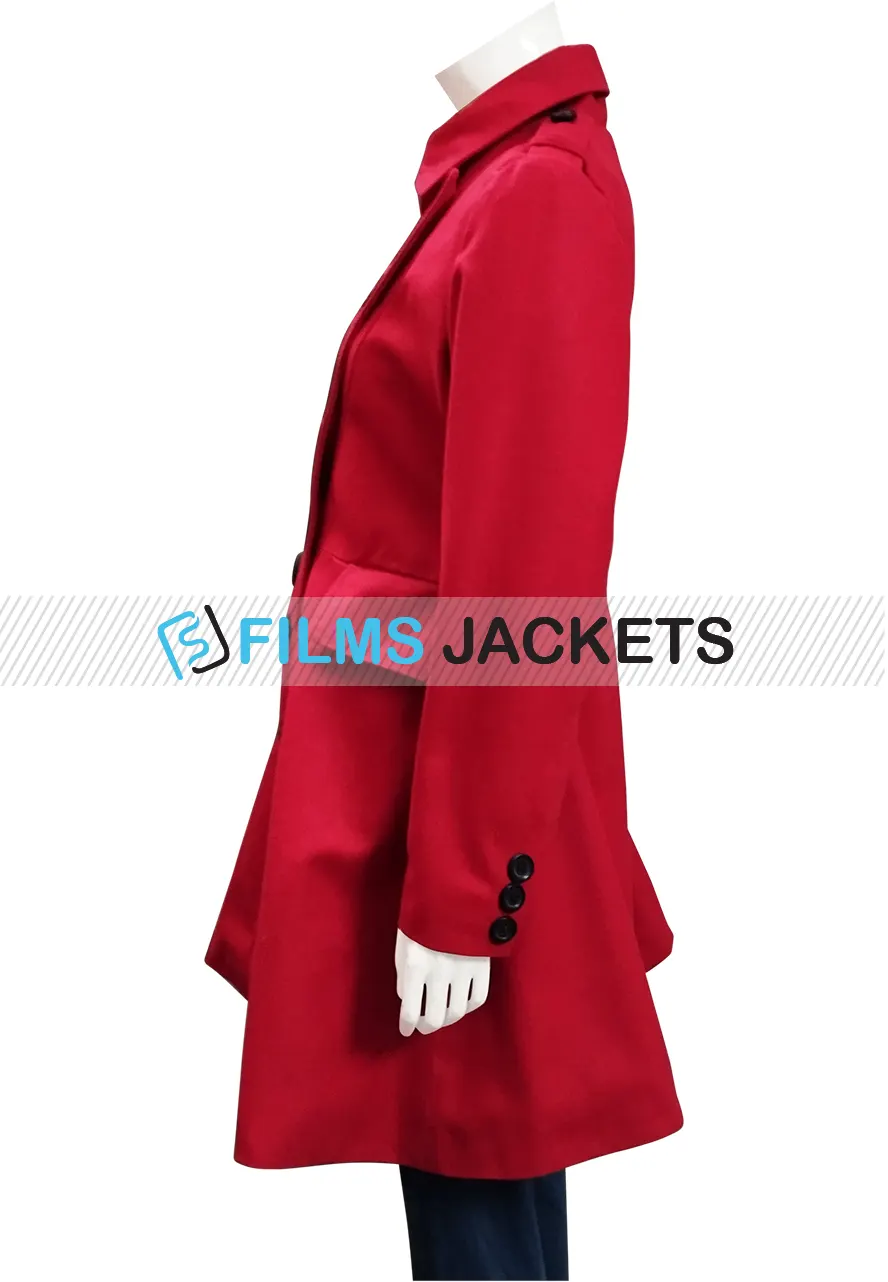 Christmas At Pemberley Manor Jessica Lowndes Wool Coat manor jessica lowndes coat