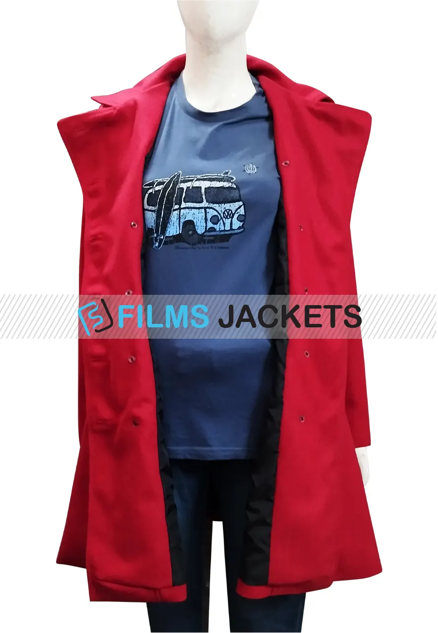 Christmas At Pemberley Manor Jessica Lowndes Wool Coat manor jessica lowndes wool coat
