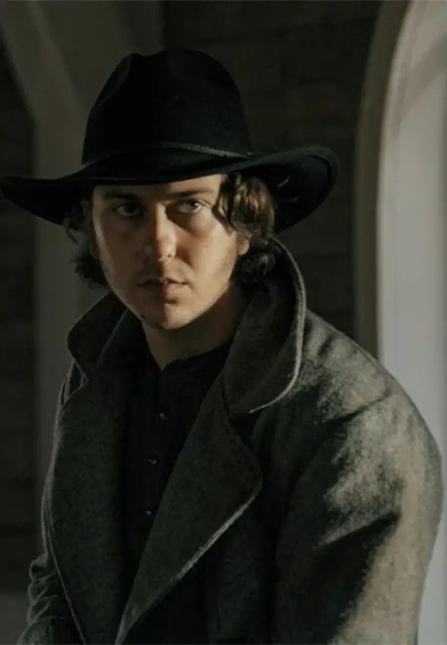 Murder at Yellowstone City Young Jim Grey Wool Coat young jim coat