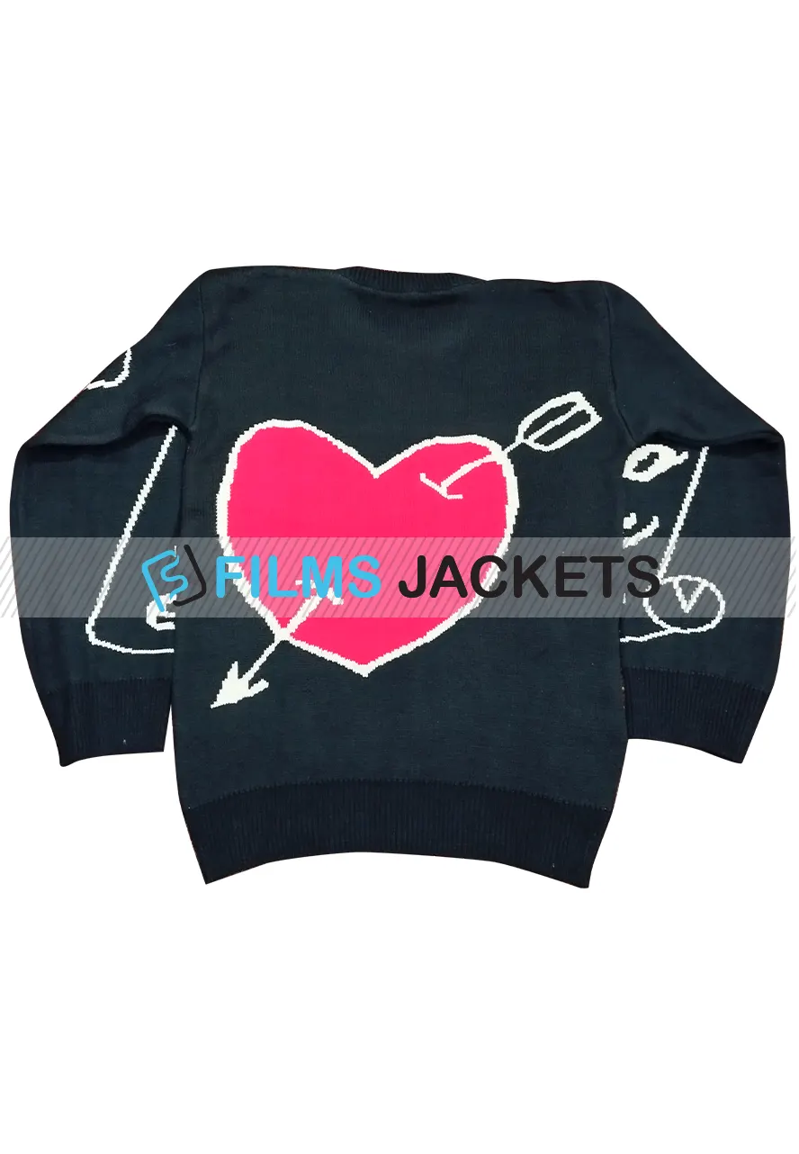 Bad Sisters S02 Eve Hewson Love Black Heart Sweater bad sisters sweaters