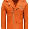 biker orange jacket