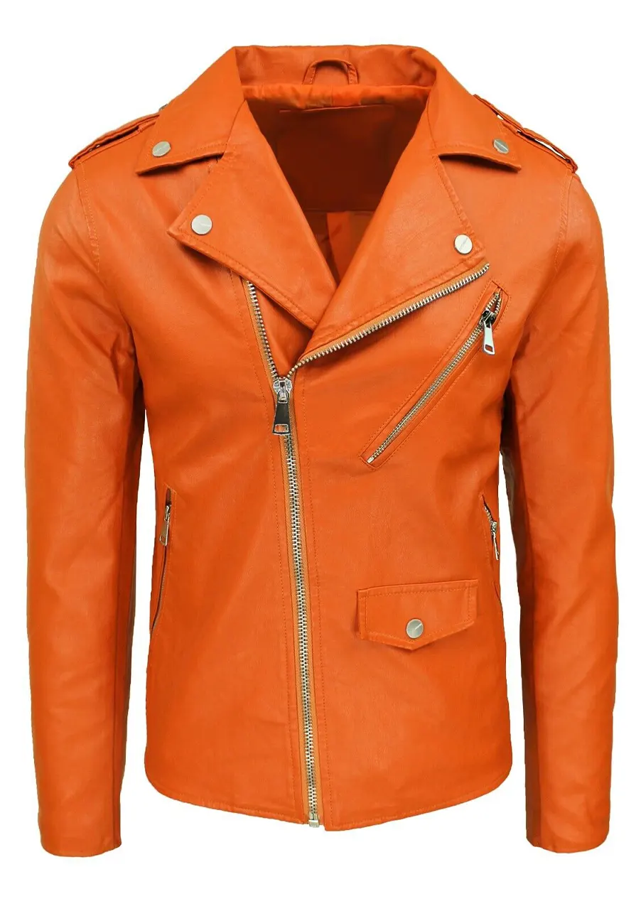 biker-orange-jacket biker orange jacket