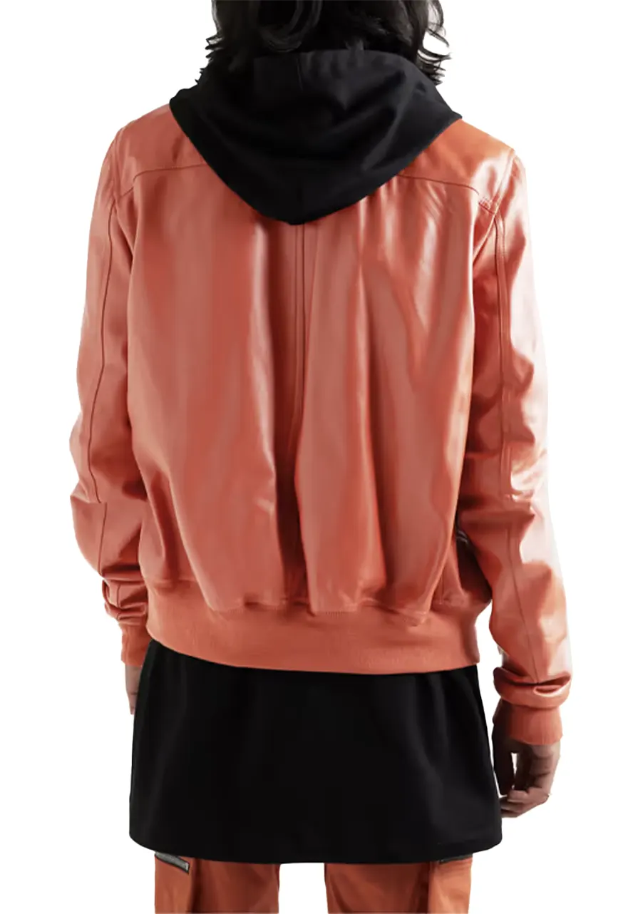 Men’s Rick Owens Orange Bomber Jacket bomber jacket men orange