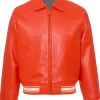 bomber orange jacket