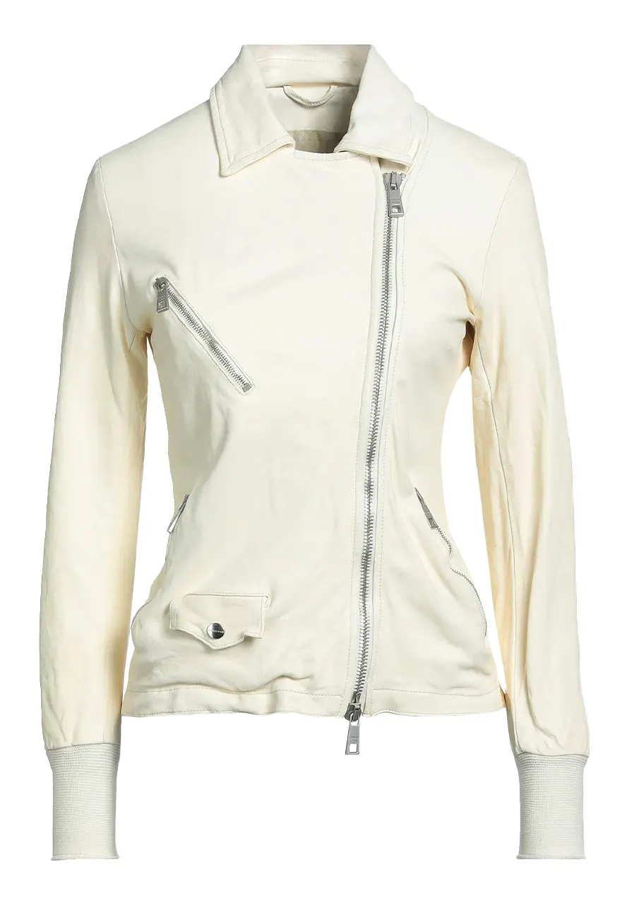 Women’s Biker Crinkled Leather Jacket crinkled leather jacket