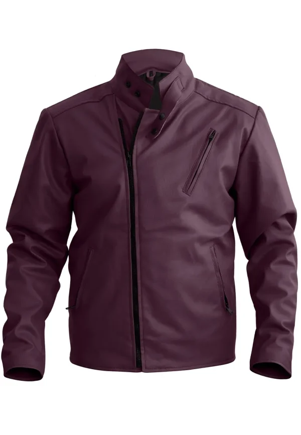 dark purple jacket