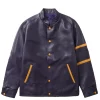 dark purple leather jacket