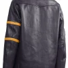 dark purple leather jacket mens