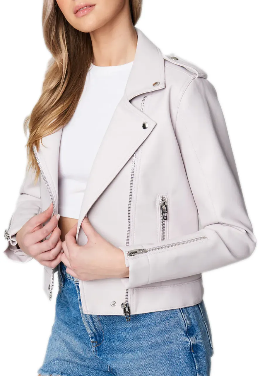 Women’s Brando Lavender Leather Jacket lavender prether leather jacket