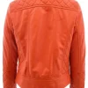 leather jacket cross zip