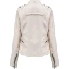 leather jacket with rivets