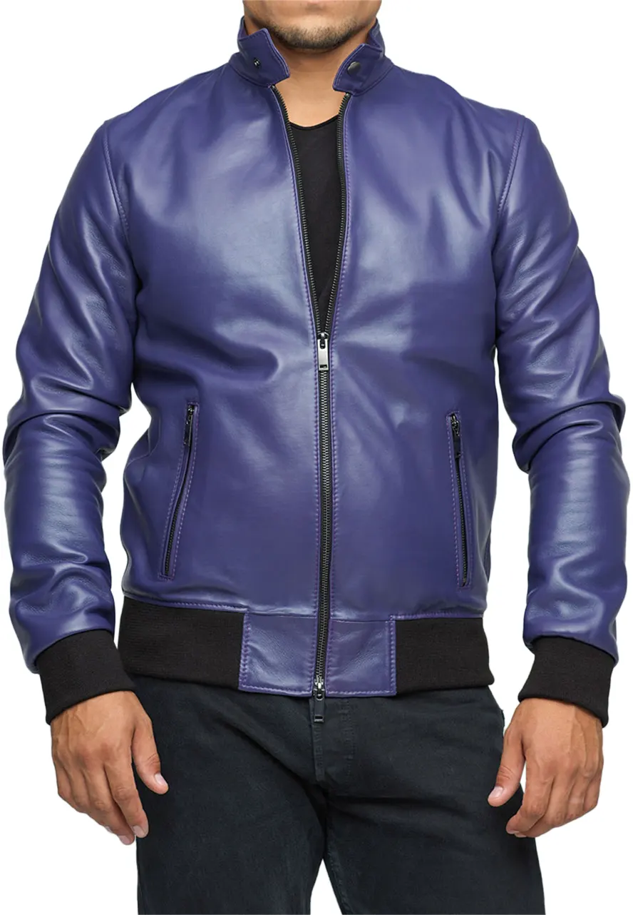 leather-purple-bomber-jacket leather purple bomber jacket