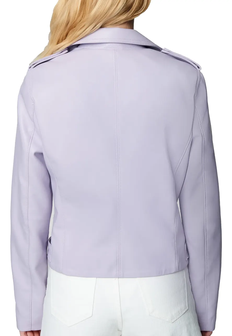 Women’s Highway Star Lilac Leather Jacket lilac faux leather jacket