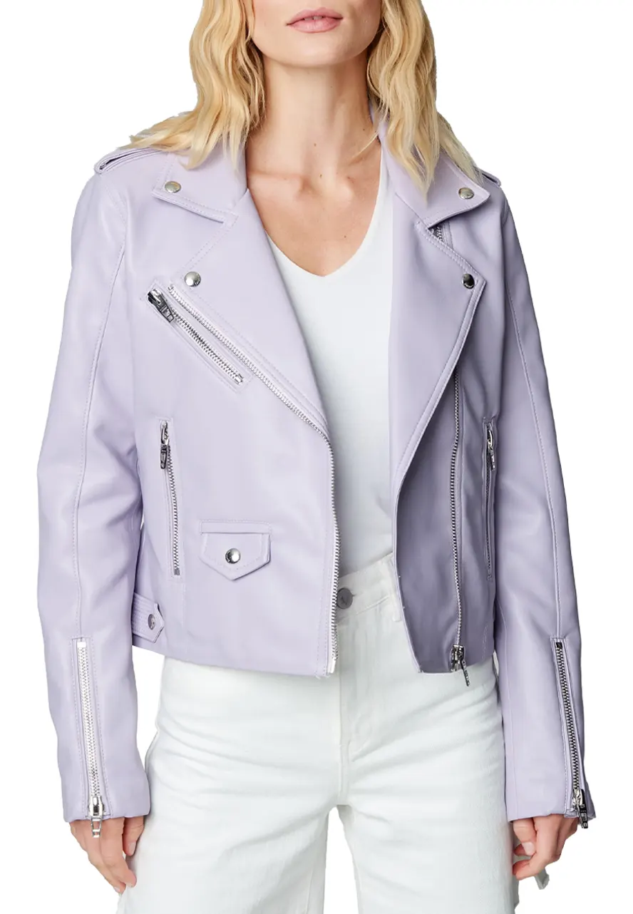Women’s Highway Star Lilac Leather Jacket lilac leather jacket womens