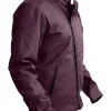 mens dark purple leather jacket