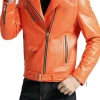 mens leather rider jacket