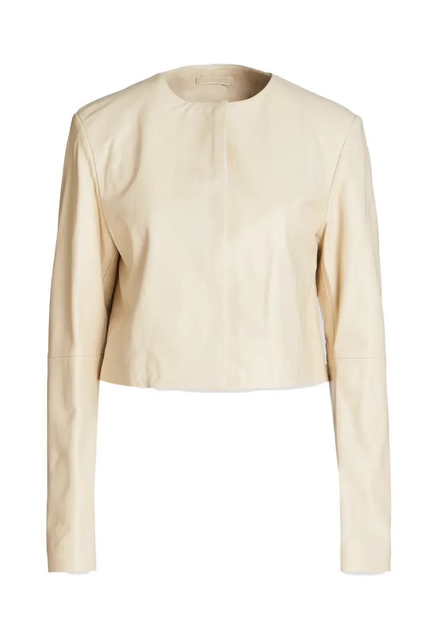 Women’s Off White Cropped Jacket off white cropped jacket