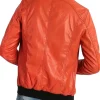 orange bomber jacket