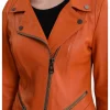 orange motorcycle jacket womens