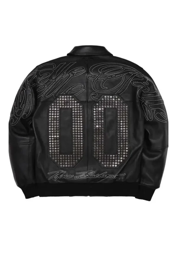 pelle pelle leather bomber jacket